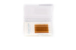 Brown 0.07mm Volume Colour Lash Tray. - Materials: Highest quality Korean PBT fiber  - Matte Finish  - Available Colours: Brown  - Thickness: 0.07mm, C Curl  - Lengths: 9-13mm  - 5 Lines  - Single pack