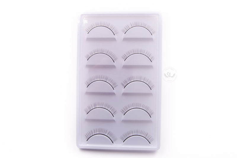 Our Practice Lashes are ideal for practicing and improving your lashing skills without a live model. They are simulative of human lashes, which allows for a smooth and easy transition from practicing on strip lashes to real applications on live models. You can use them either on a piece of paper or on our mannequin head. They come in a pack of 5 pairs.