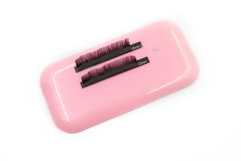 The Sticky Silicone Reusable Pad is a must-have item for lash artists who use our strip premade fans (coming soon) or loose premade fans. The lightly sticky surface is able to firmly hold premade fan strips and loose premade fans in place, which makes it more convenient and save you a lot of time to organize your premade fans before and during eyelash extension application. It can be cleaned easily with tapes or alcohol wipes.