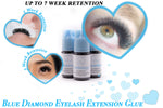 Blue Diamoond Eyelash Extension Glue Supreme Retention Very long lasting: up to 7 weeks - Drying time: 1-2 sec - Suitable for both classic and volume eyelash extension applications - Made in Korea - A package contains a bottle of glue, a silica pack & a red pin - Single pack - Save more when you buy in packages of 2 or 3.