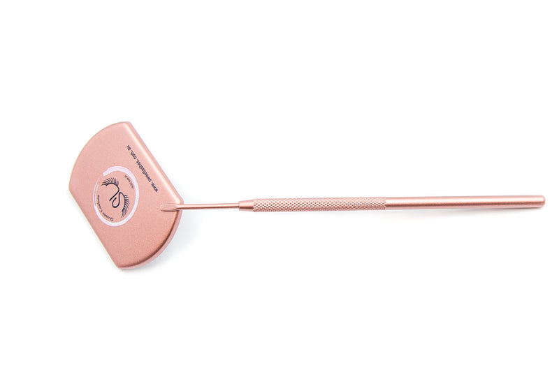Our Eyelash Dental Mirror is a must-have item for every lash artist to check their work during applications.  You can then be able to fix any lashes that are actually not in the right positions or add more lashes into noticeable gaps.  Key Features:  - It comes in a rectangular shape that creates a wider view compared to smaller lash mirrors.  - Colours: Light Pink & Silver
